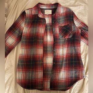 Aeropostale Red and Blue Flannel Shirt